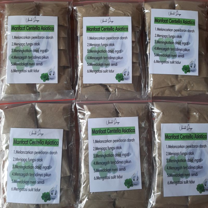 

Centella Powder (1 pack isi 15 pcs)