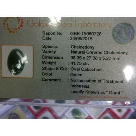 Chrome Chalcedony Natural HQ, Ijo Ohen Garut, bahan / Rough PAKET 2