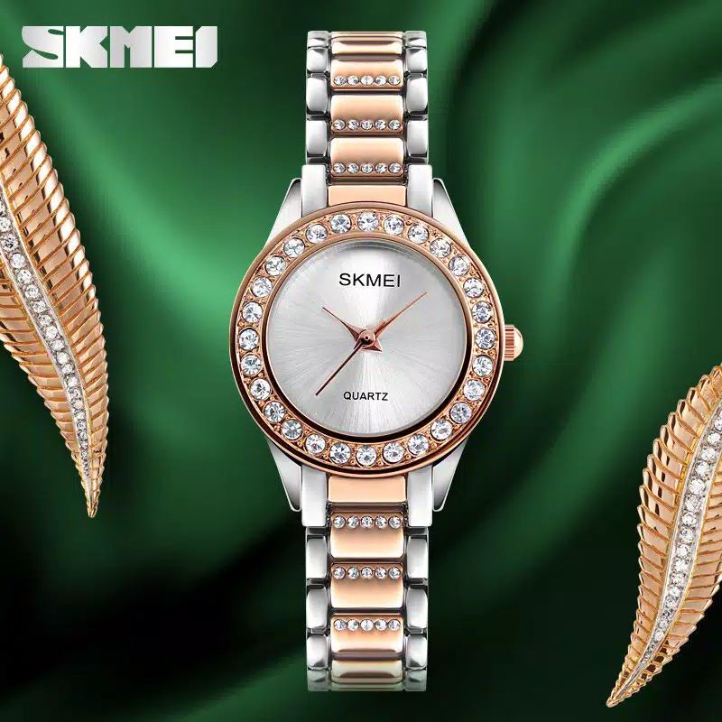 Jam Tangan Wanita Analog Skmei 1262 Water Resistant 30 m