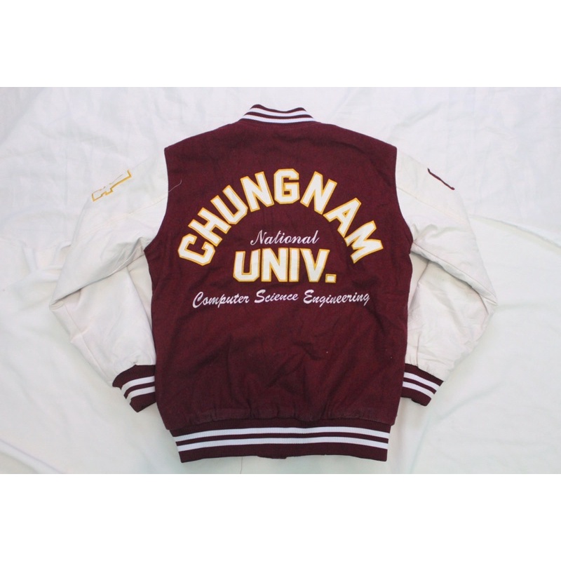 Jaket varsity leather wool chungnam