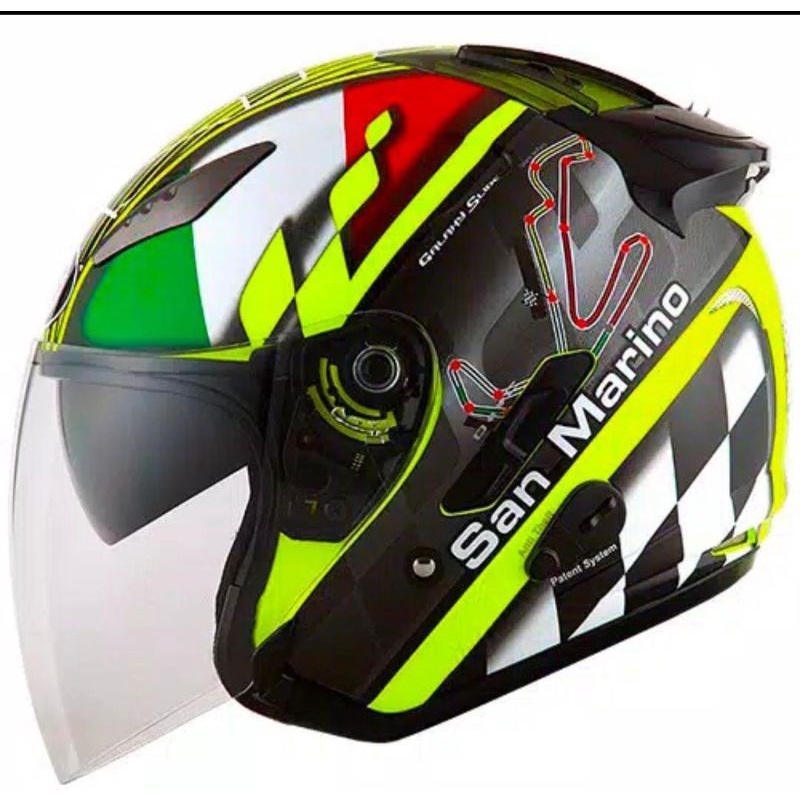 HELM KYT GALAXY SANMARINO DOBEL VISOR