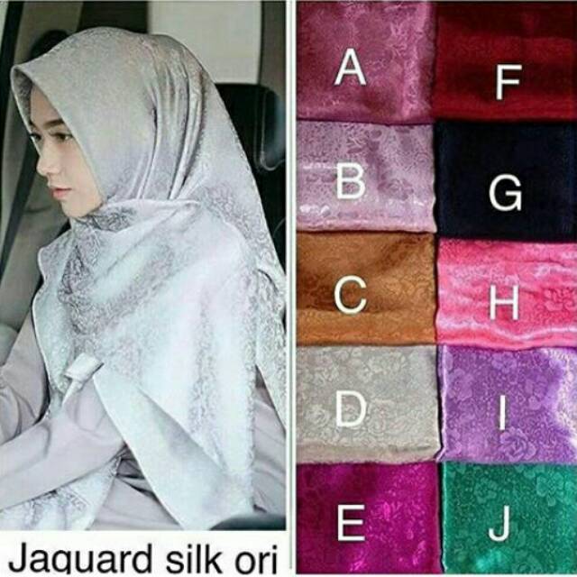 JILBAB/SEGI EMPAT/JAGUARD SILK ORI