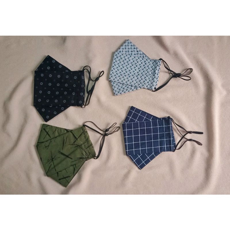 HARGA PROMO Masker kain KF94 3 lapis/3 Ply dengan stopper//masker bisa dicuci