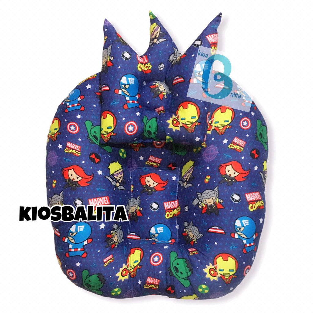 PAKET KASUR BAYI MULTIFUNGSI  SOFA BABY LOUNGER BABY + BANTAL PEYANG MODEL CROWN