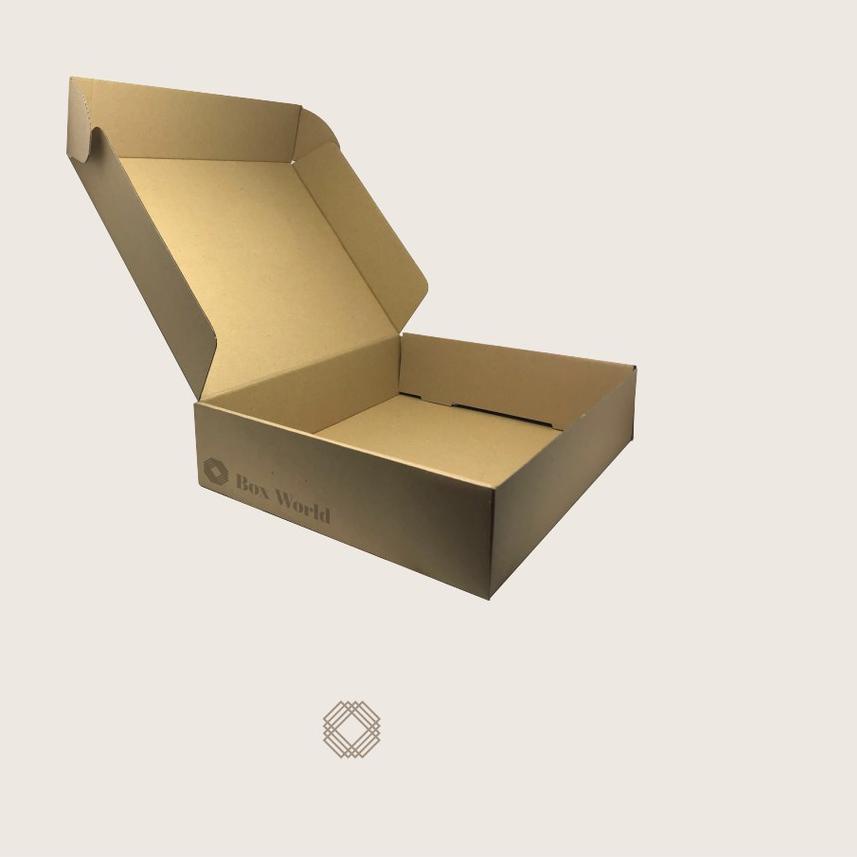

♂ Ear Lock Mailer 30x25x7 Isi 10 pcs | Karton / Kardus / Box Pizza / Die Cut u/ Makanan, Kue, Baju ➮
