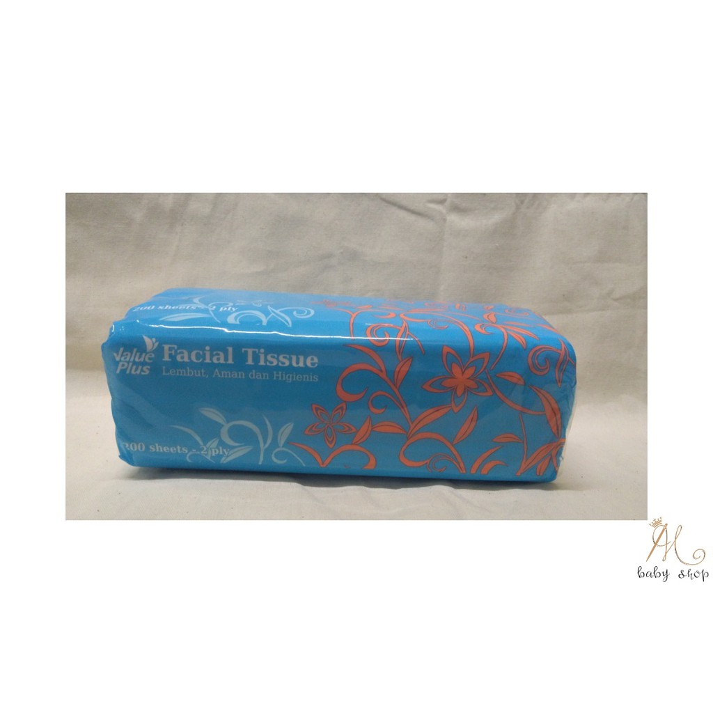 tisu kering VALUE PLUS FACIAL TISSUE 2 PLY dan PASEO