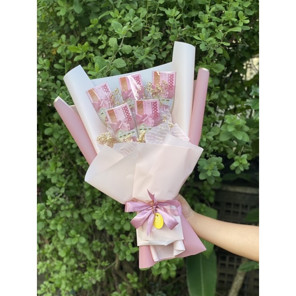 MONEY BOUQUET 5 JUTA ATAU 6 JUTA RUPIAH / BUKET UANG ASLI 5 JUTA DAN 6 JUTA