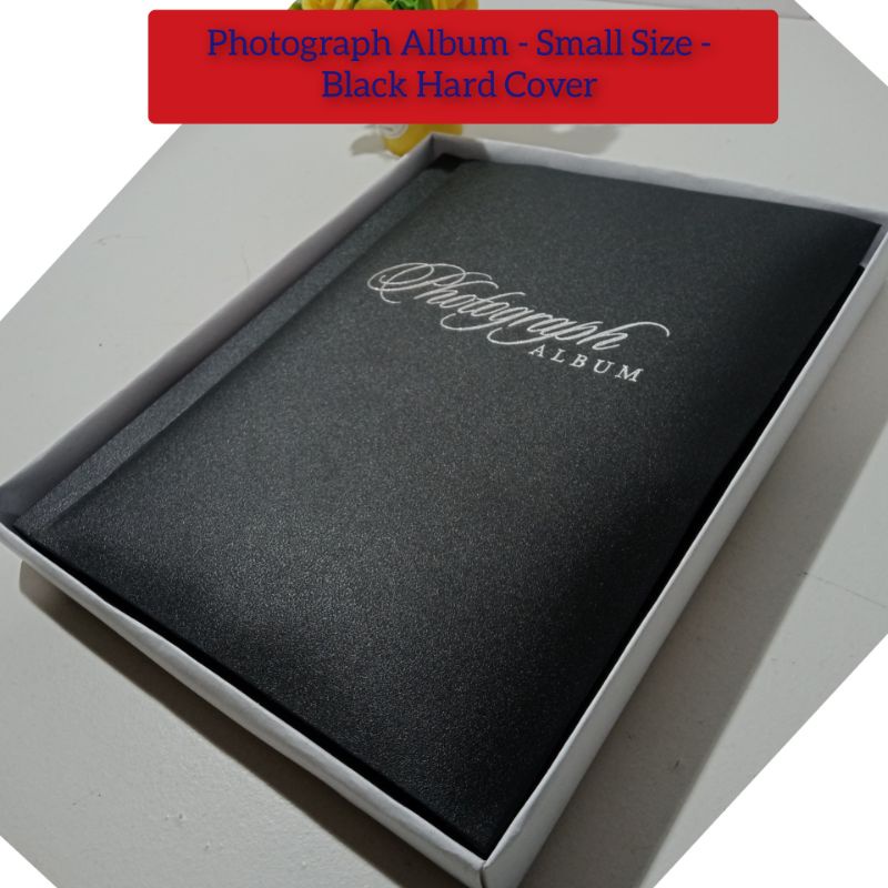 [PROMO] Photograph Album Magnetic White Sheet Small Size BLACK COVER Free Box