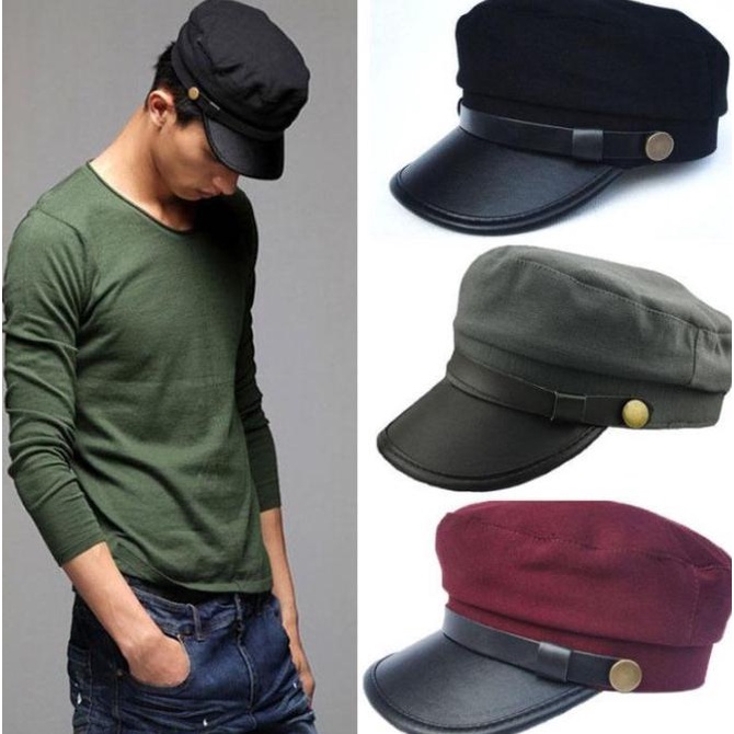 Lucu Topi Pria Sailorman Army Pelaut Topi Ariel Ibra Shop - One Size, Putih Sale