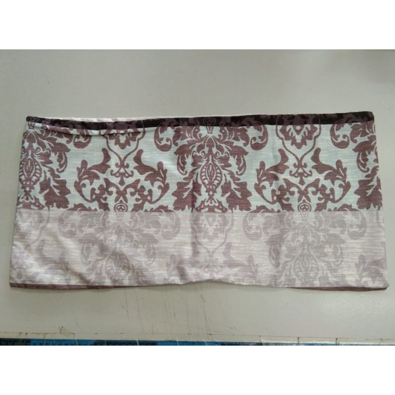 Sarung Bantal Cinta Mini Sarban Peluk 30 x 60 cm Motif Batik Petra Abstrak Biru Coklat Abu Gradasi