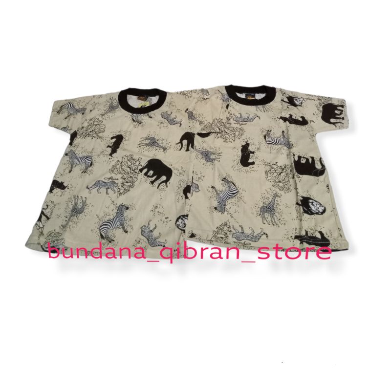 Kaos Reject Anak Laki-Laki Printing Motif Animal