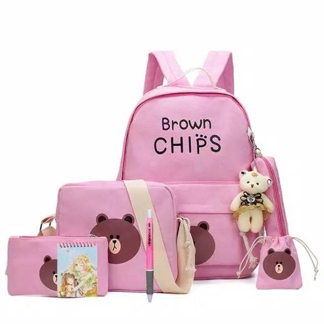 BROWNCHIPS - Tas Ransel Sekolah