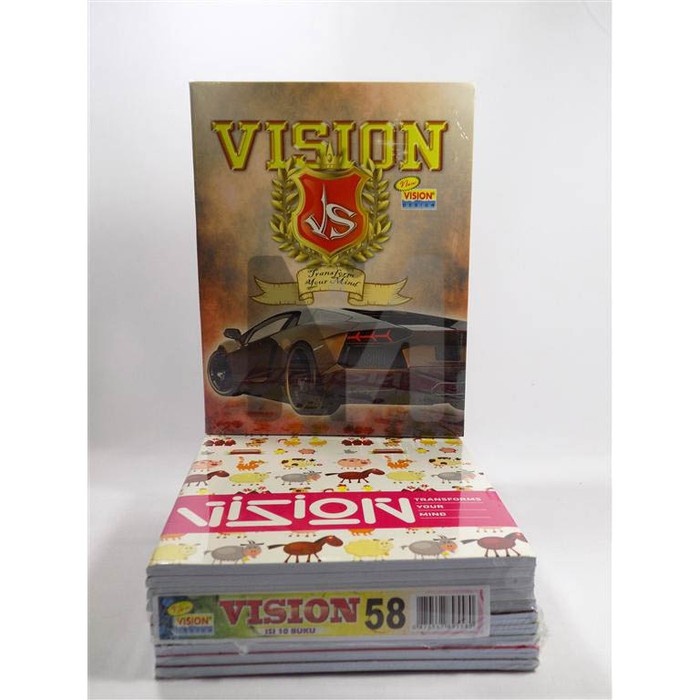 Buku Tulis Vision 58 1 Pack isi 10 Buku