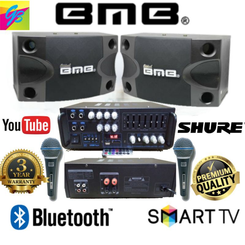 Paket karaoke system speaker BMB Original Resmi