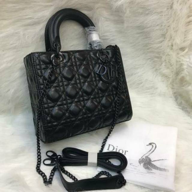 DIOR LADY MATTE SUPER PREMIUM HAND BAG TAS SELEMPANG PESTA CLUTCH SLING BAG CROSSBODY