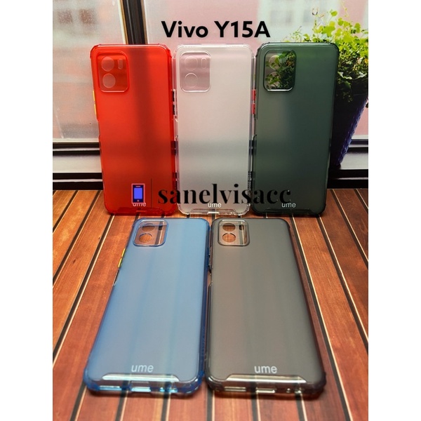 Case Vivo Y15A , Casing Vivo Y15A Soft Case Ume Matte Rainbow