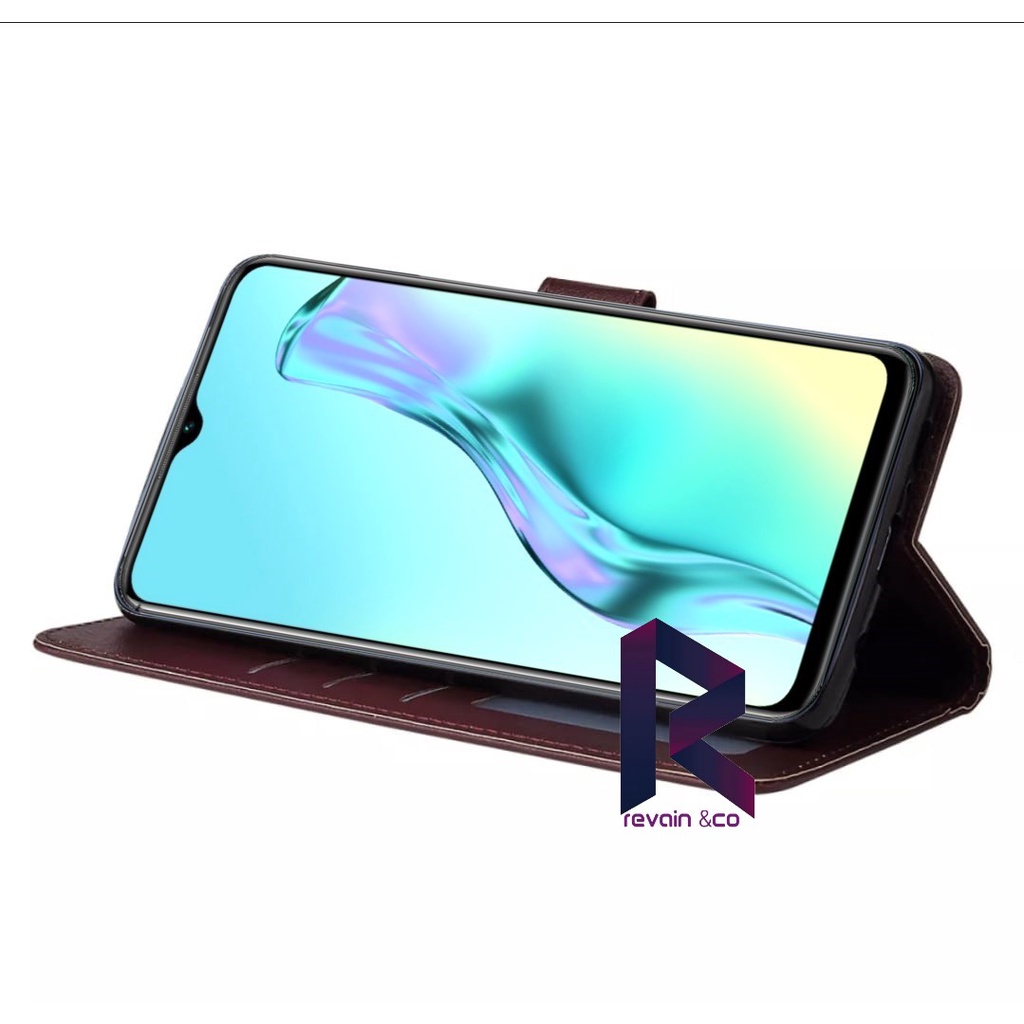 NEW VIVO Y22 Y22S 2022 CASE FLIP WALLET LEATHER KULIT PREMIUM SARUNG BUKA TUTUP FLIP CASE VIVO Y22/Y22S