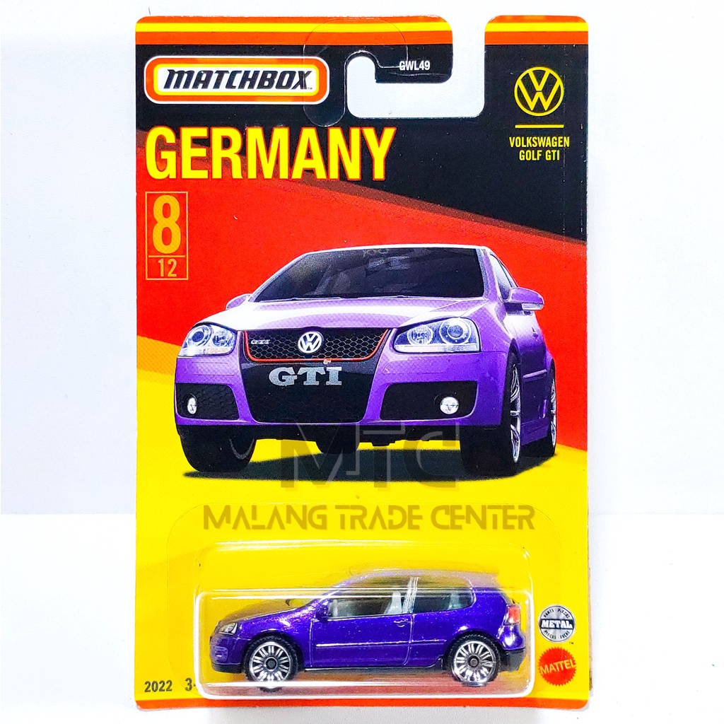 Matchbox Volkswagen Golf Gti Germany Purple