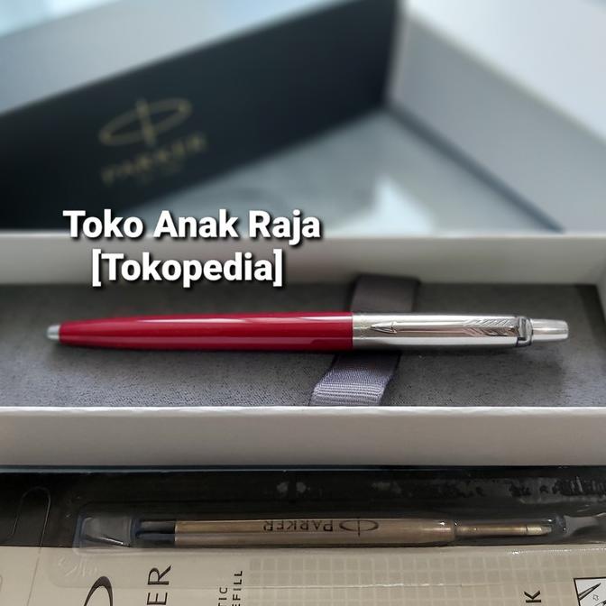 

PAKET 1 KLIK: 1 pc Parker Jotter Red Ballpoint+1 pc Refill BP