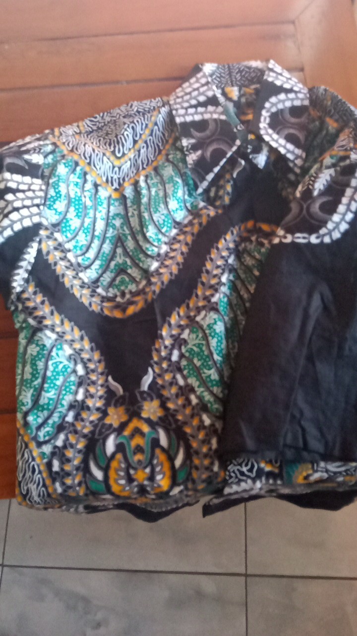 Batik Hrb026 Kenongo Hem Kemeja Batik Pria Lengan Pendek Katun Primis Halus M L Xl Xxl Modern