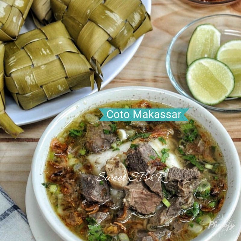Makanan Coto Makassar | Sop Konro | Burasa | Buras| Khas Sulawesi