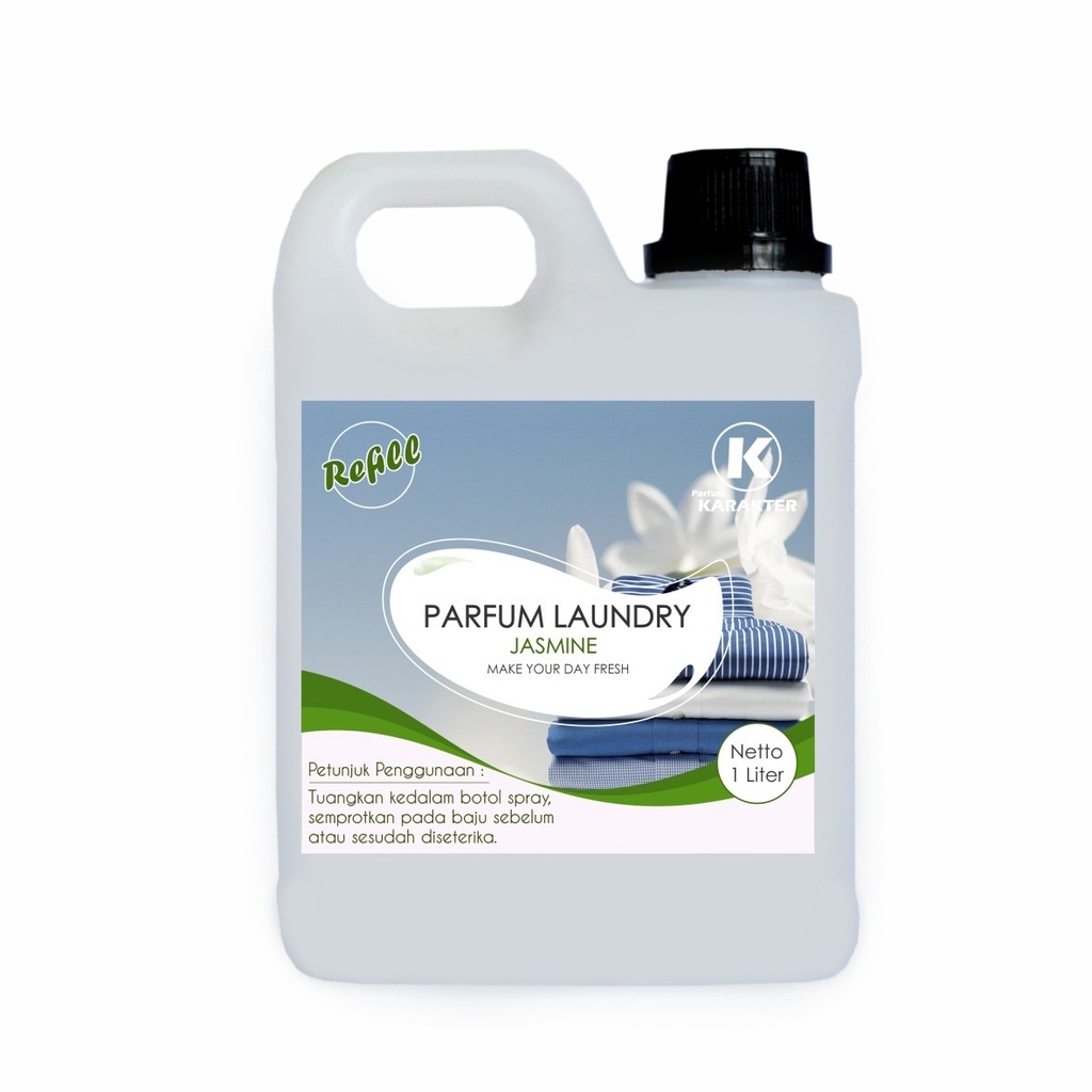 Parfum Laundry Jasmine 1 Liter | Pewangi Laundry Pakaian Harum Wangi Tahan Lama | Bisa Cod | Terlaris