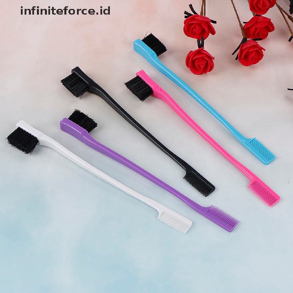 Infiniteforce.id Sisir brush Dua Sisi Aplikator gel Rambut Wanita