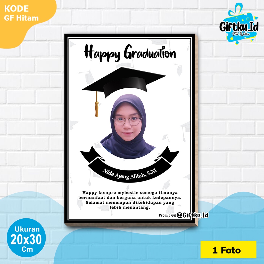 Foto Walldecor Hadiah Wisuda Foto Wisuda Kado Wisuda Hadiah Graduation Hadiah Cewek Hadiah Cowok Kad