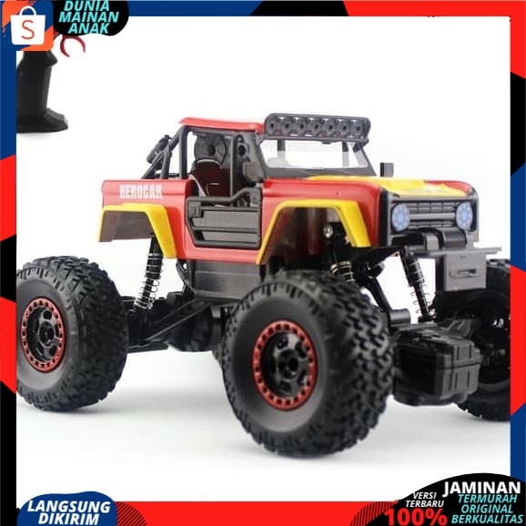 Mobil Remote control RC Rock Crawler  JEEP OFFROAD Avengers Superhero Car Radar Baterai Charger