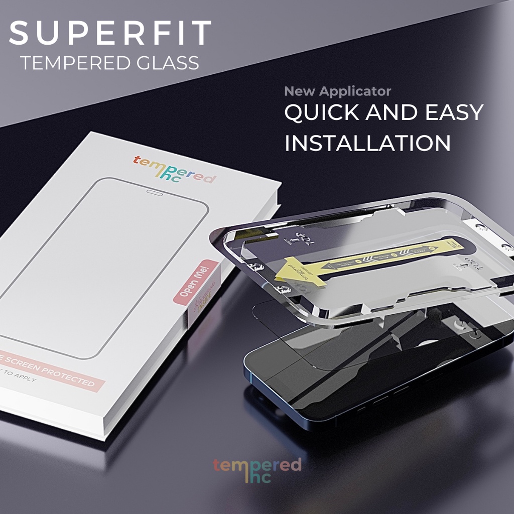 NEW !! SUPERFIT TemperedGlass Iphone ( Iphone x - 13promax READY )