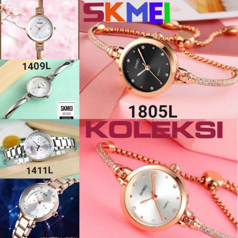 SKMEI✓100% ORIGINAL|KOLEKSI JAM RANTAI WANITA SKMEI ORIGINAL BERGARANSI.   Skmei1805|Skmei1534|Skmei