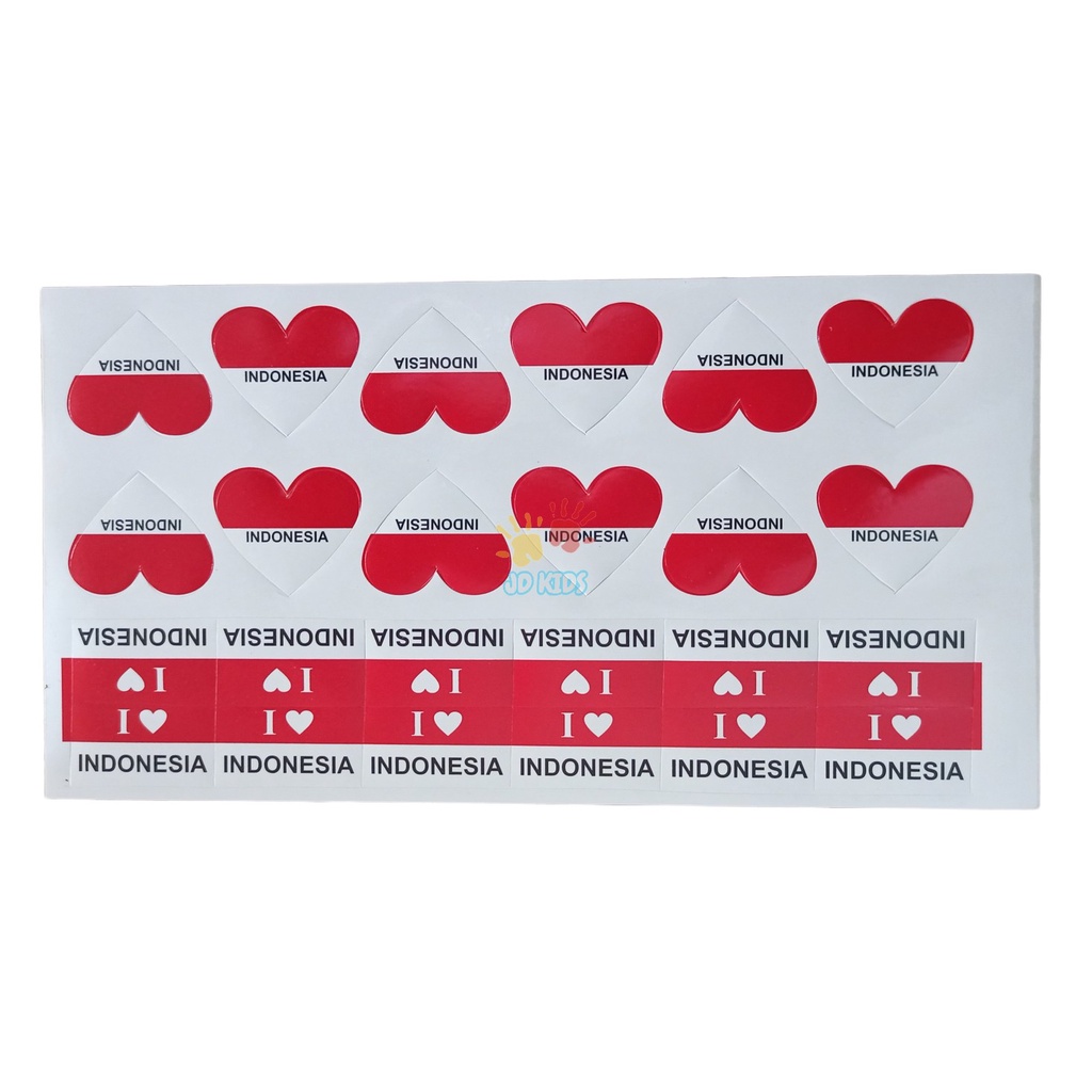 

Sticker Bendera Pipi | Stiker Pipi Merah Putih | Stiker Pipi Bendera