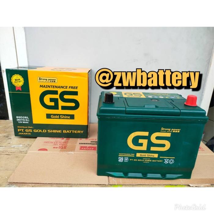 Aki 80D26L / Nx110-5L Gs Mf 12 Volt 80 Ampere