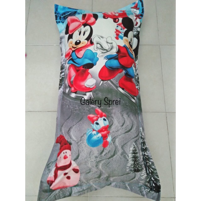 Sarung Bantal cinta 45x95 Katun Jepang original mickey