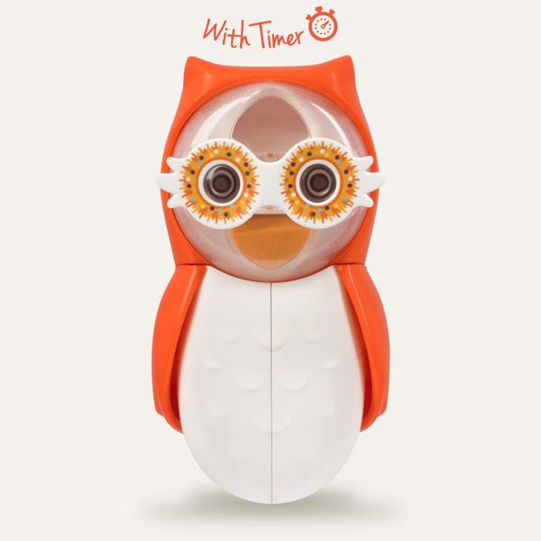 Flipper Owl Hearty Orange Tempat Sikat Gigi Lucu