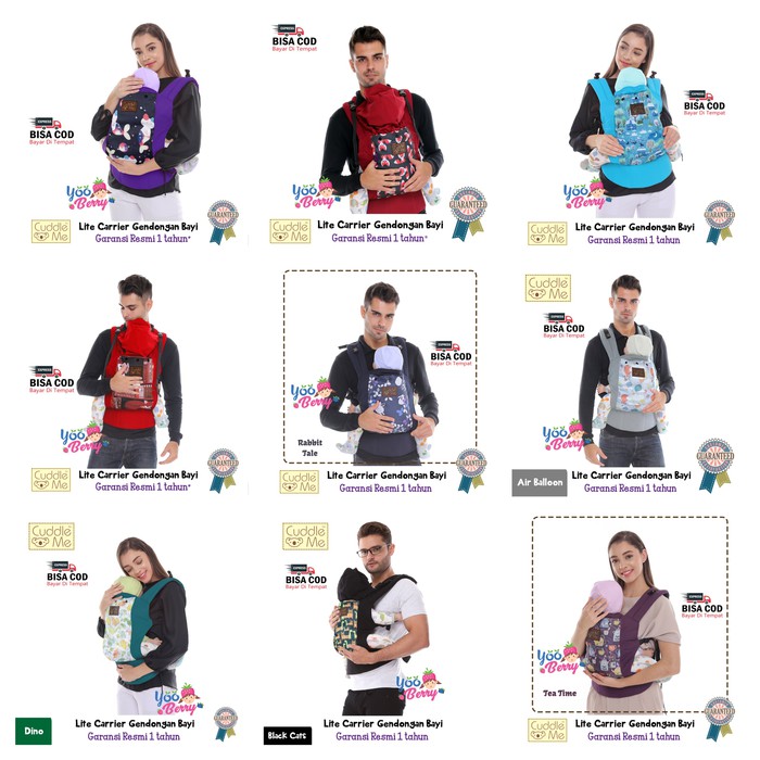 Jual Cuddle Me Lite Carrier Gendongan Depan Gendongan Bayi - 4 bulan ke atas, Motif B Flash Sale