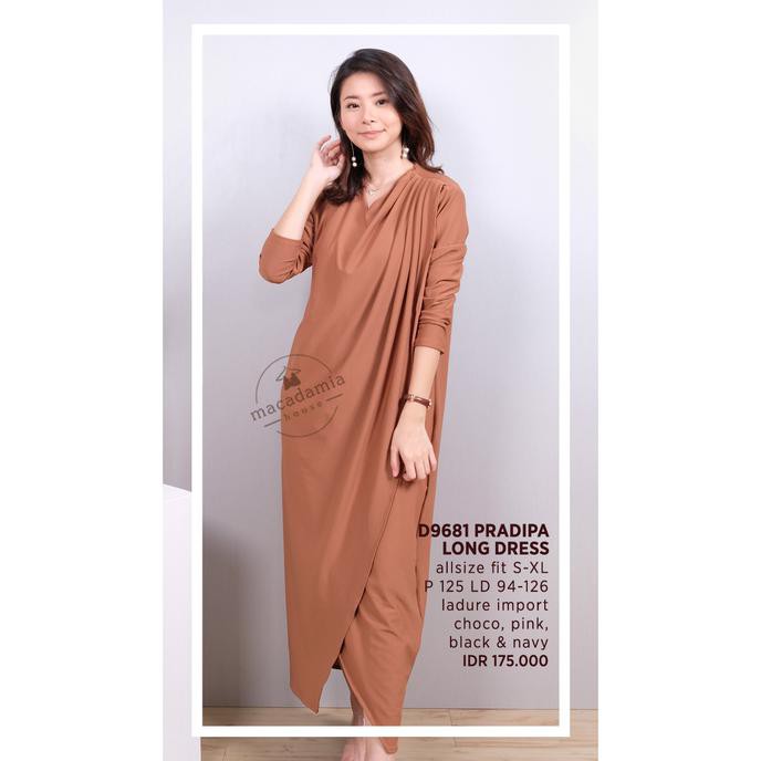Super D9681 Pradipa Long Dress - Macadamia House Sale