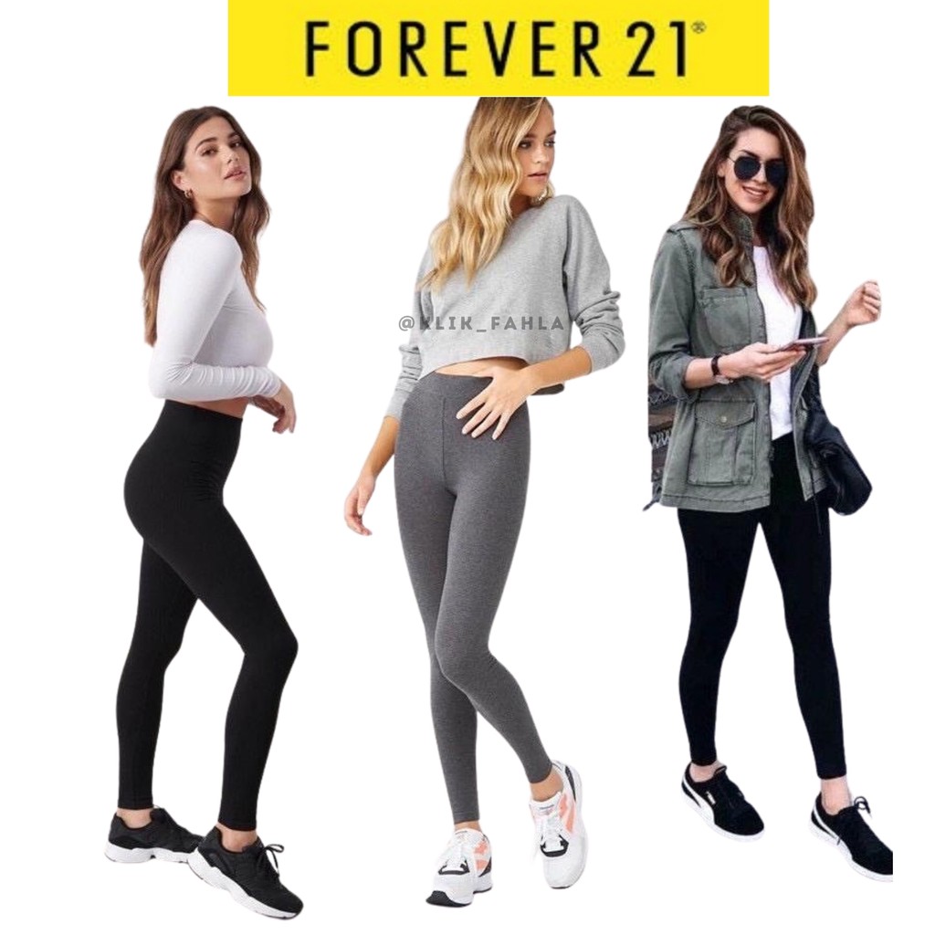 BEST SELLER Forever21 Legging Classic - Celana Branded Wanita Original Murah - Legging Forever 21