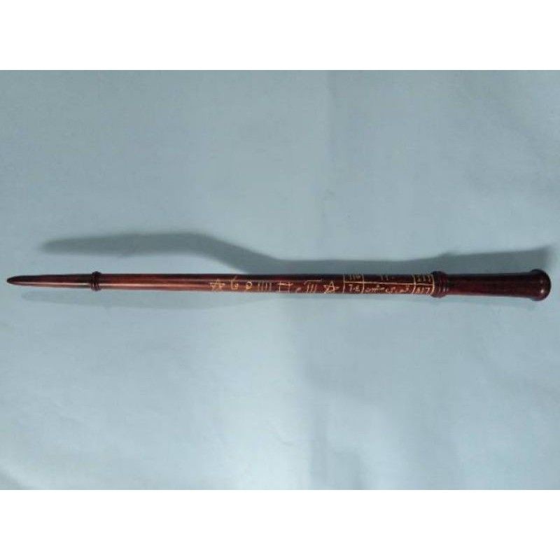 Tongkat komando kayu galih asem ukir Raja Sulaiman