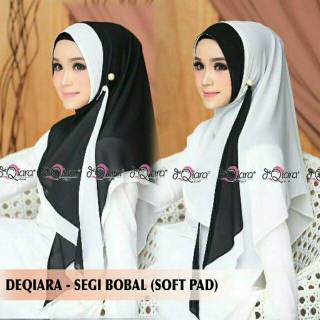 Jual Hijab Segitiga bobal/ segi 3 bobal /segitiga bolak balik 2 layer