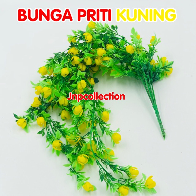 Bunga Plastik Tangkai Priti Warna-5