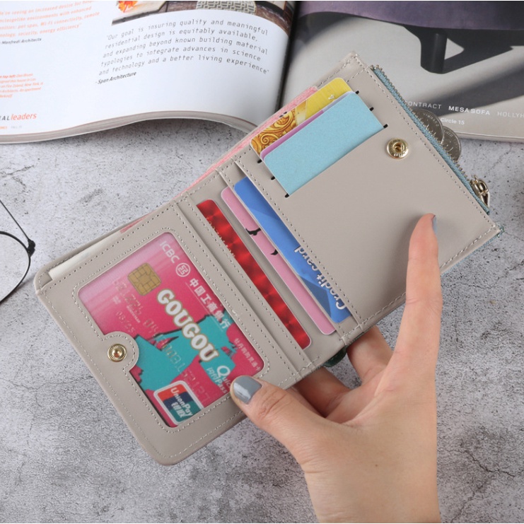 Dompet Wanita Cewek wallet Karakter Kucing Cute Lucu Unik Impor J170