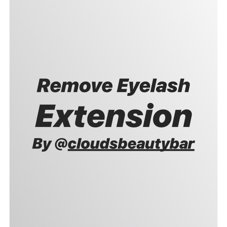 Remove Eyelash Extension