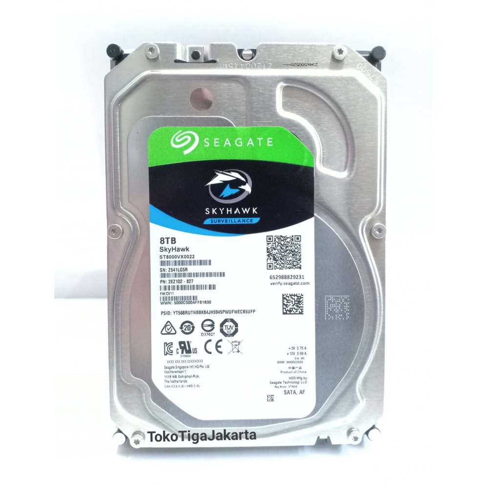 Hardisk CCTV 8TB 3.5&quot; SATA III Second - Harddisk 8TB Komputer/PC SATA