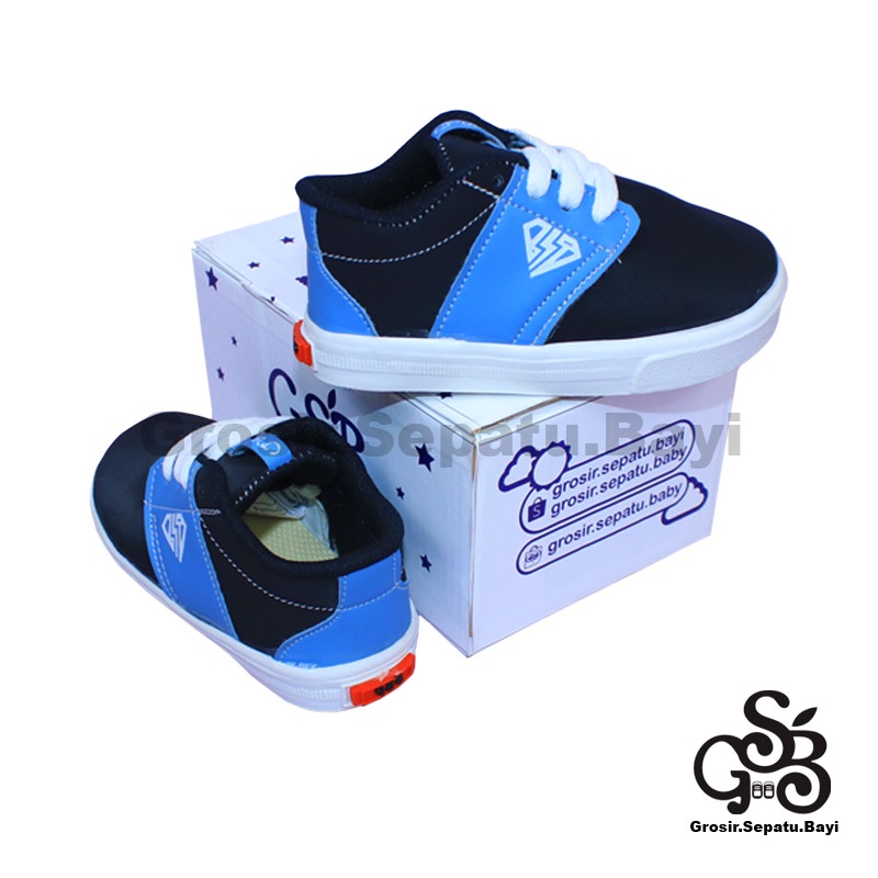 sepatu sneakers anak sepatu anak laki laki sepatu anak perempuan model casual PHOENIX kids HITAM polos ringan fleksibel &amp; Anti Slip