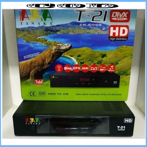 STB RECEIVER TANAKA RCV T-21 KOMODO HD - DV3 MPEG4 Receiver Parabola Full HD