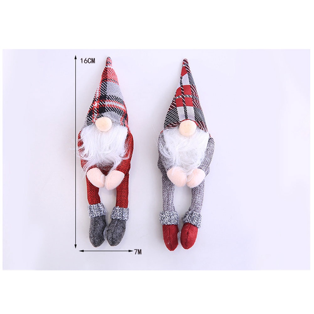 Set Botol Champagne Wine Desain Santa Claus Hug Pose Untuk Dekorasi Natal