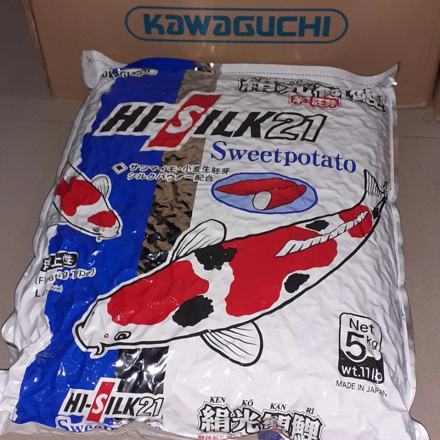 Hi Silk Hisilk 21 Sweet Potato Size M 5kg 5 Kg Makanan Pakan Ikan Koi