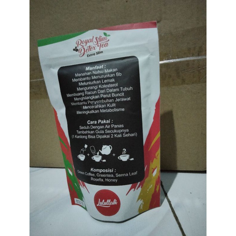 Teh Pelangsing Herbal Lulullabi Extra Slim Shopee Indonesia