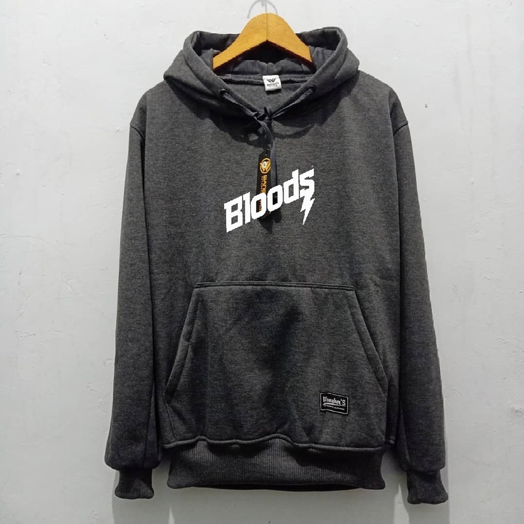 COD TERLARIS HOODIE SABLON BLOODS PREMIUM / PRIA &amp; WANITA / Sweater / Switer / Hoodie Kekinian / Hoodie Hits / Switer Pria/Hoodie Polos/ SIZE S M L XL XXL 2XL XXXL 3XL Termurah Murah Ukuran Big Size Jumbo